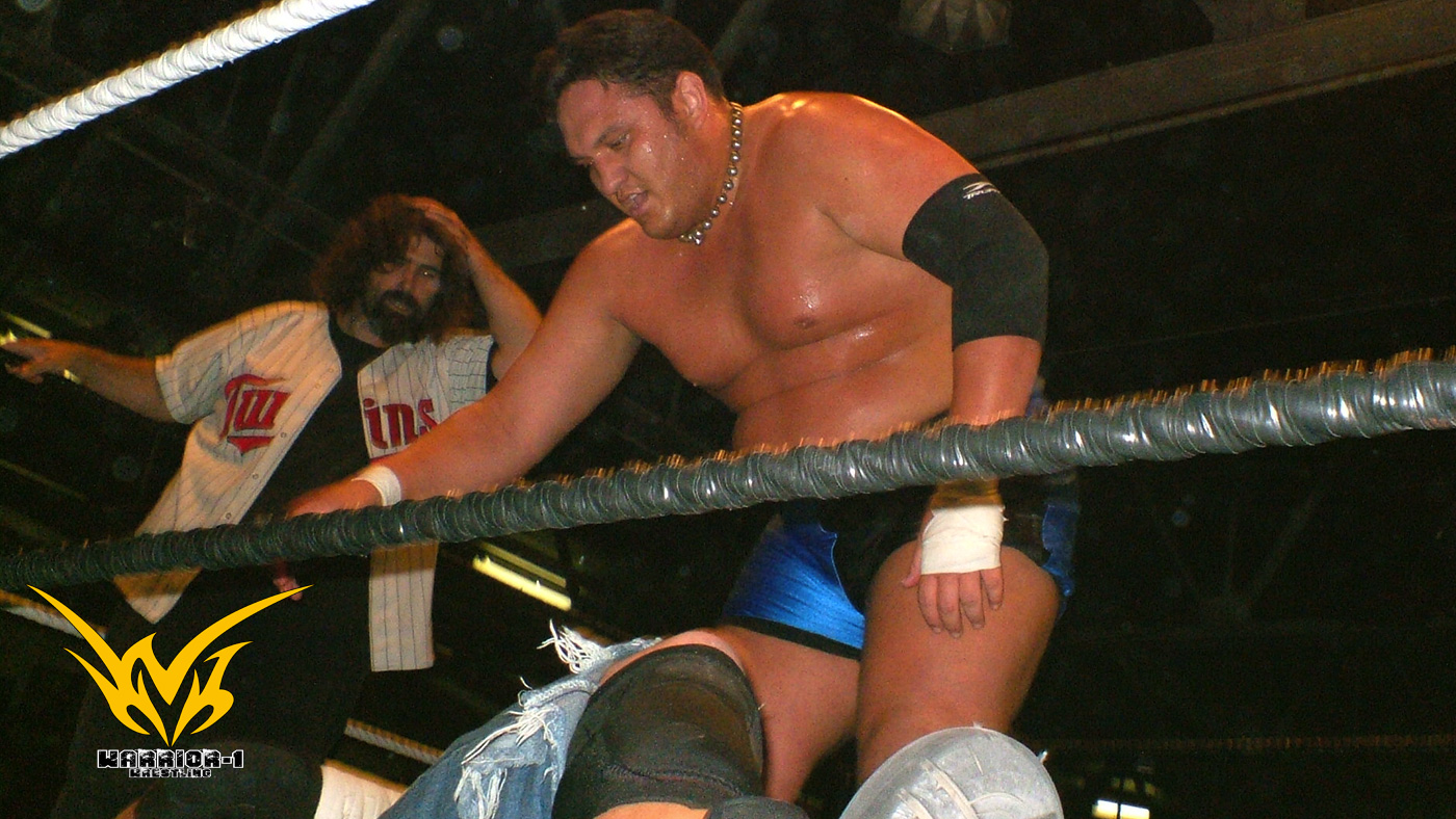 'Samoa Joe w/JimmyHart vs. Raven w/Special Enforcer: Mick Foley